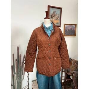 NEW POWDER RIVER women's rusted quilted jacket in brown